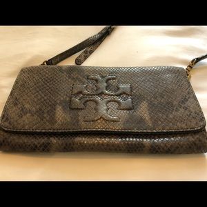 Snakeskin Tory Burch Crossbody / Clutch